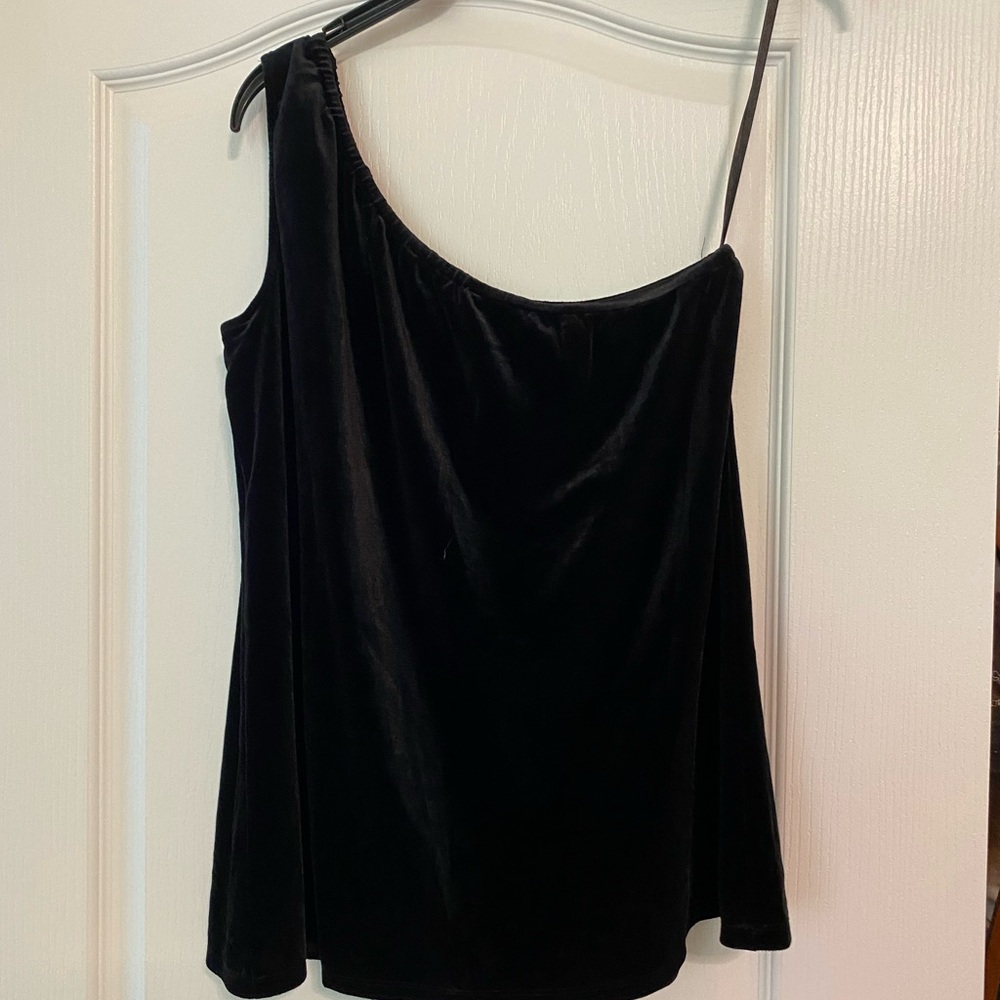 XS Black One shoulder top